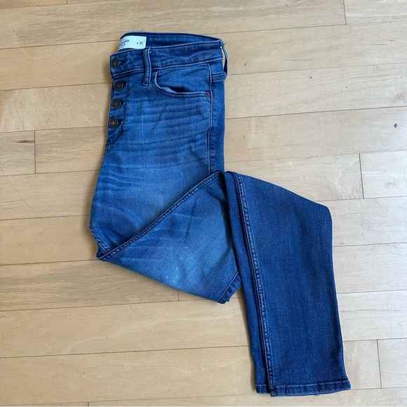 Abercrombie & Fitch - Button Fly Distressed Jeans - Size 10 - Picture 3 of 8
